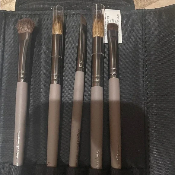 SEPHORA Makeup Brush Set Gray Leather Wallet - Picture 4 of 7